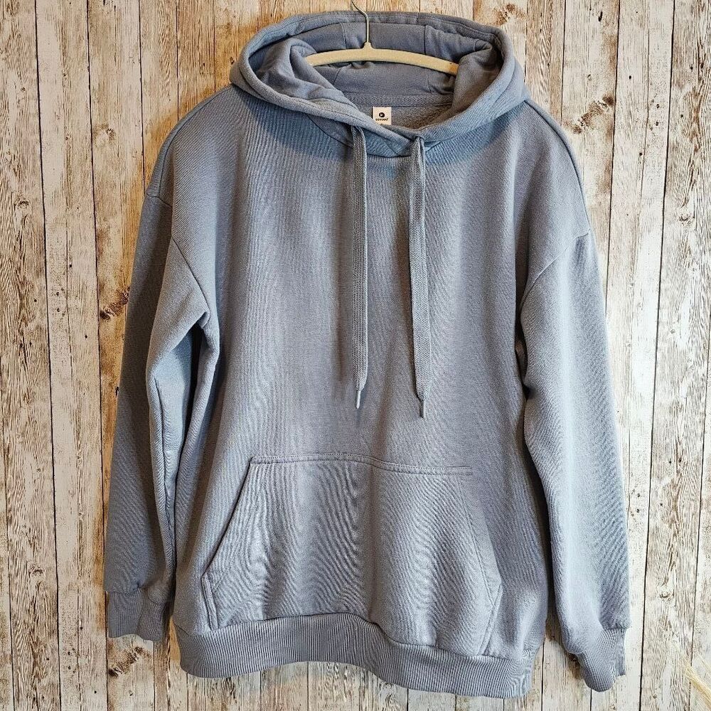 Women's 90 Degree by Reflex gray active Hoodie Small NWOT